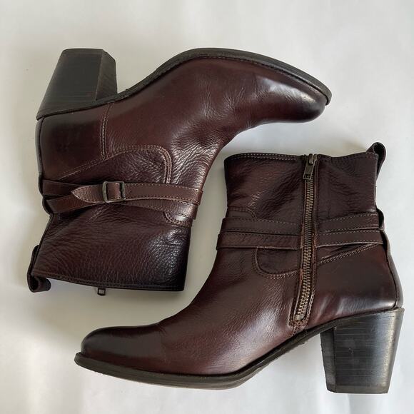 Frye Women's Ankle Boots in Dark Brown - Picture 8 of 12